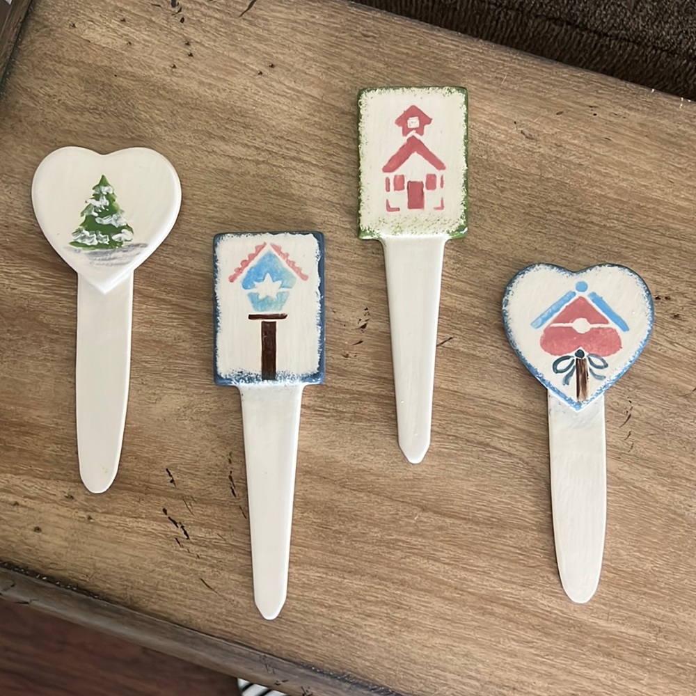 Ceramic plant stakes or markers